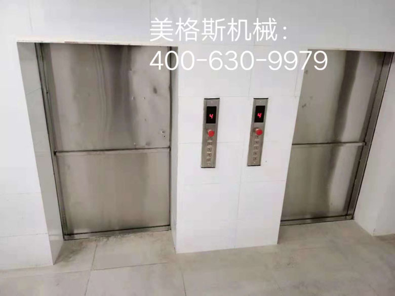 昆明澄江縣華美達廣場酒店傳菜電梯2臺安裝完成